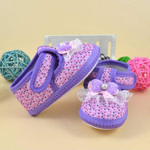 Load image into Gallery viewer, Baby girl shoes summer princess first walker Bowknot Boots Soft Crib Shoes Cloth china cute casual sneakers 0-10M high quality